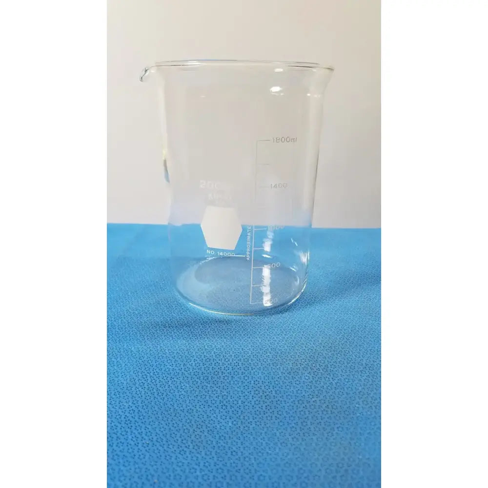 Kimax 2000mL Heavy Duty Glass Beaker Graduated Lab Ware Laboratory Glass Beaker, second-hand product photo 1