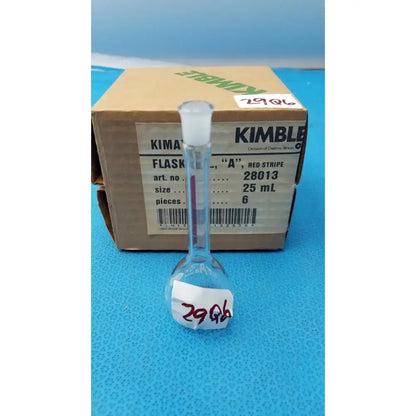Reuse Medical KIMAX 25mL Class A TC Glass Volumetric Flask w/ #9 Ground Stopper Other Medical & Lab Glassware, second-hand product photo 1