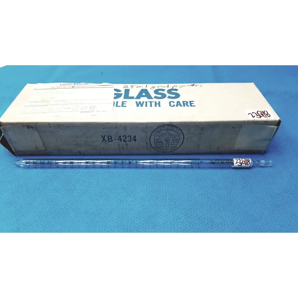 Reuse Medical KIMAX 25ML in 1/10mL Glass Mohr Measuring Pipette Graduated Reusable Labware Other Medical & Lab Glassware, second-hand product photo 1