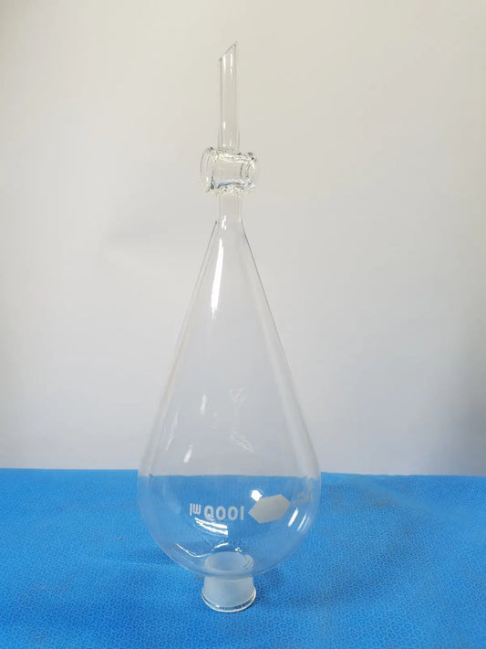 Kimax 500 mL Separatory Funnel – Borosilicate Laboratory Glassware Separatory Funnel, second-hand product photo 1