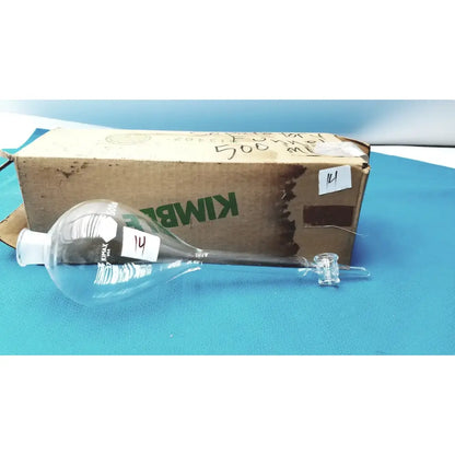 KIMAX 500mL Gilson Separatory Funnel w/ PTFE Key Stopcock & 29/32 Socket Separatory Funnel, second-hand product photo 4