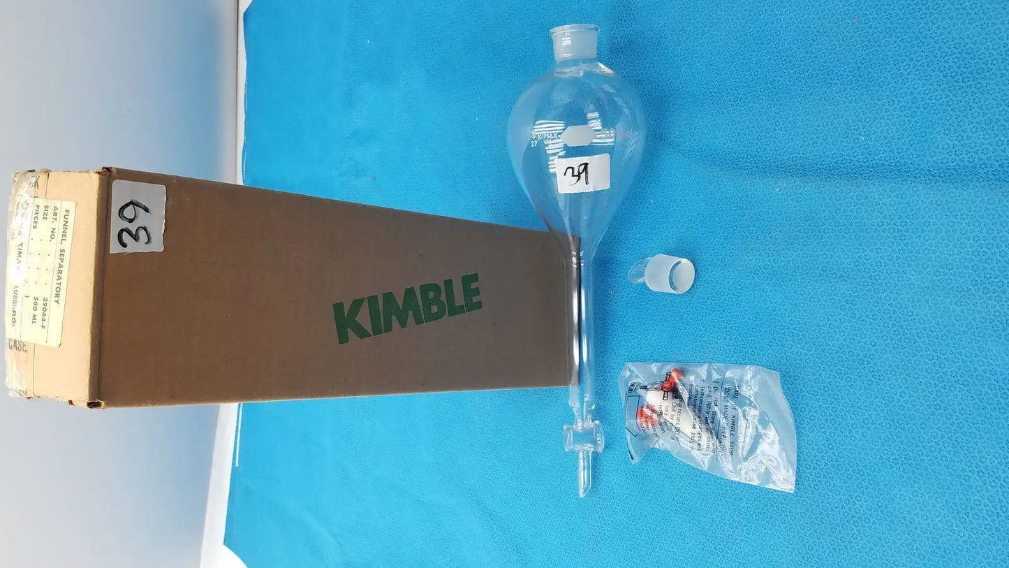 Kimax 500mL Glass Chromatography Column Reservoir – Borosilicate Lab Glassware Lab Glassware, second-hand product photo 1