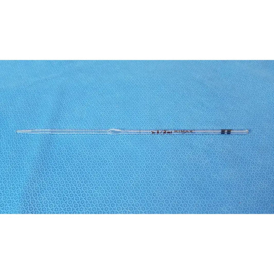 KIMAX Class A Glass Bulb, 1/2 mL, Reusable Laboratory Volumetric Ware Laboratory Glassware, second-hand product photo 1