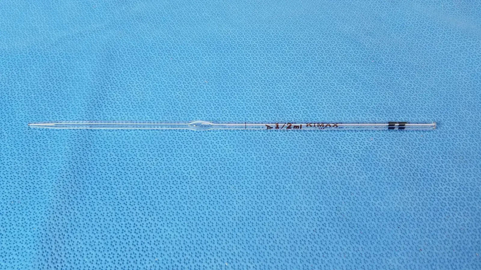 KIMAX Class A Glass Bulb, 1/2 mL, Reusable Laboratory Volumetric Ware Laboratory Glassware, second-hand product photo 1