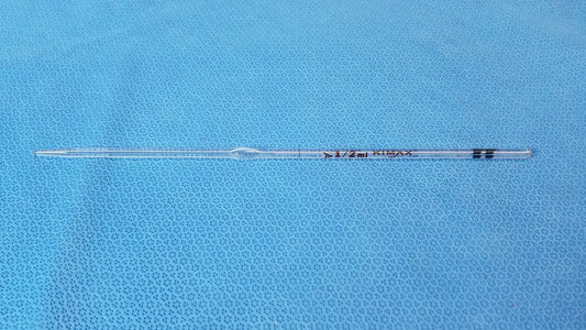 KIMAX Class A Glass Bulb, 1/2 mL, Reusable Laboratory Volumetric Ware Laboratory Glassware, second-hand product photo 1