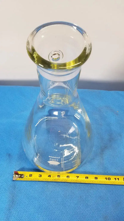 KIMAX Glass Beaker, 4000 mL, Graduated, Heavy-Duty Rim, Laboratory Ware Laboratory Glassware, second-hand product photo 5
