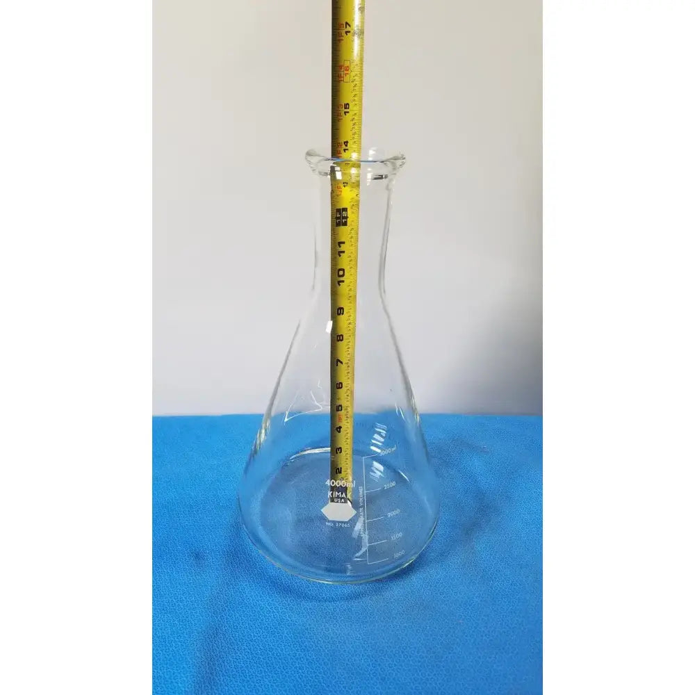 KIMAX Glass Beaker, 4000 mL, Graduated, Heavy-Duty Rim, Laboratory Ware Laboratory Glassware, second-hand product photo 3
