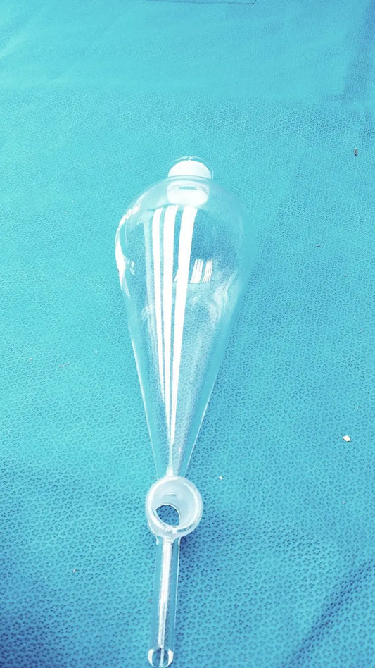 Reuse Medical KIMAX Glass Separatory Funnel 500 ML with PTFE Stopcock & Glass Stopper Lab Flasks, second-hand product photo 1