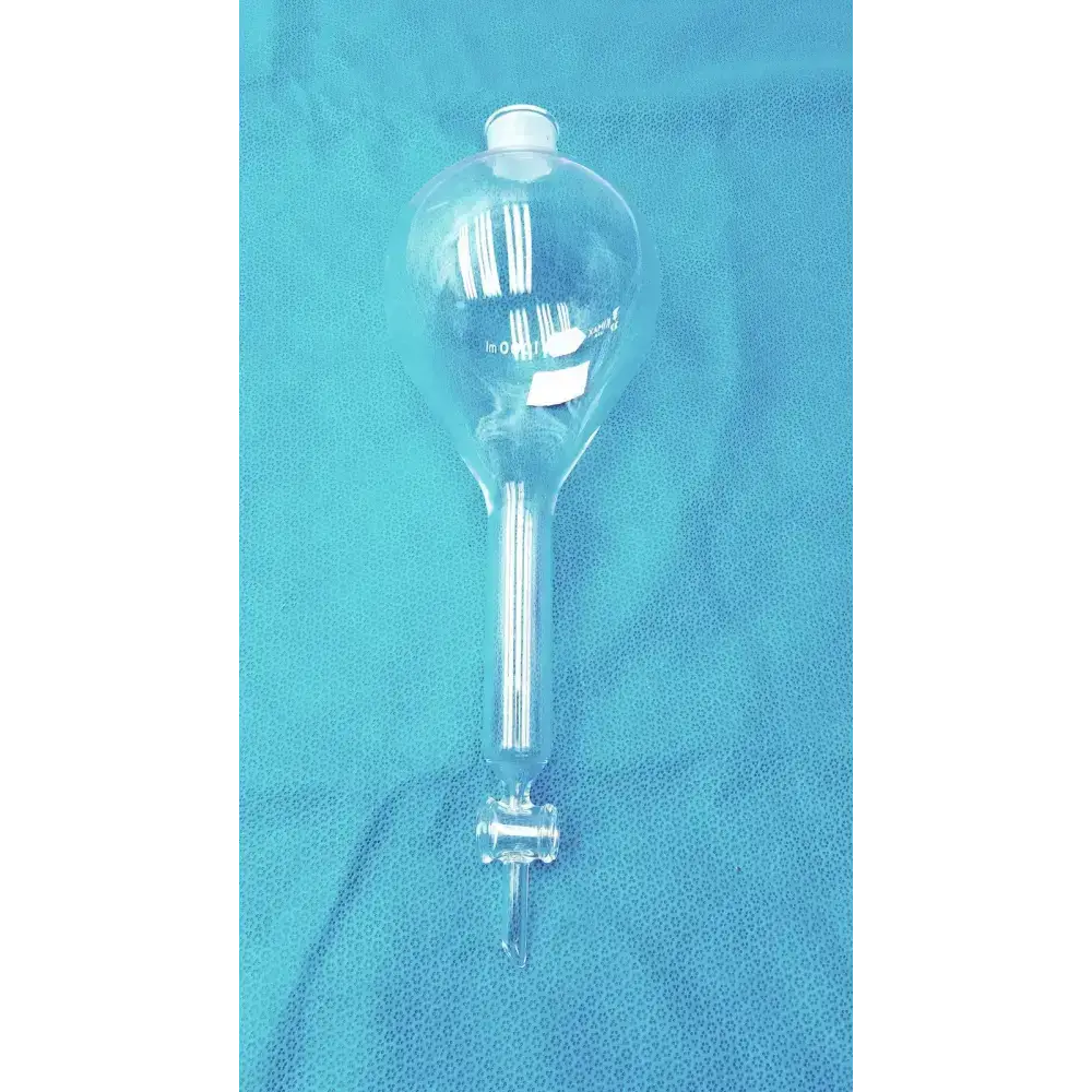 Kimble KIMAX KIMAX Kimble 1000 mL Squibb Separatory Funnel with #27 Stopper – Borosilicate Gl Separatory Funnel, second-hand product photo 5