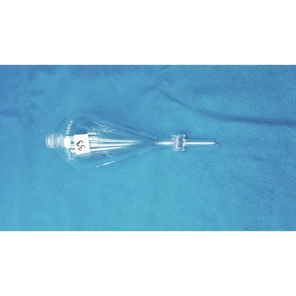KIMAX Kimble 1000 mL Squibb Separatory Funnel with #27 Stopper Separatory Funnel, second-hand product photo 2