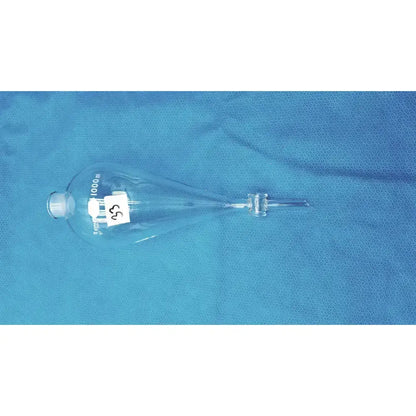 KIMAX Kimble 1000 mL Squibb Separatory Funnel with #27 Stopper Separatory Funnel, second-hand product photo 3