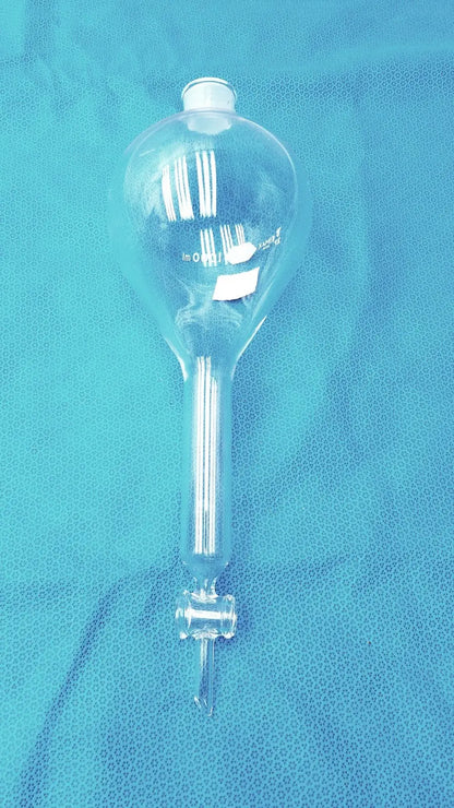 Kimble KIMAX KIMAX Kimble 1000 mL Squibb Separatory Funnel with #27 Stopper – Borosilicate Gl Separatory Funnel, second-hand product photo 5