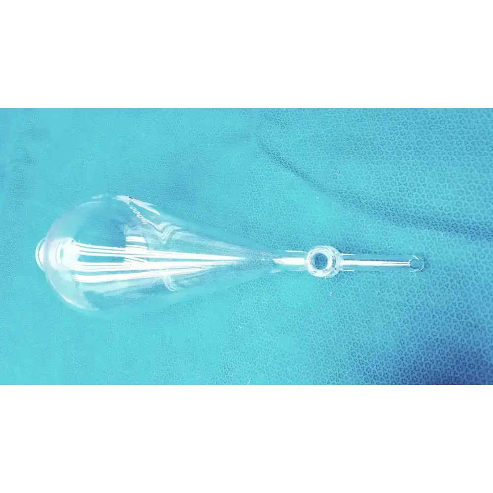 KIMAX Kimble 1000 mL Squibb Separatory Funnel with #27 Stopper Separatory Funnel, second-hand product photo 6