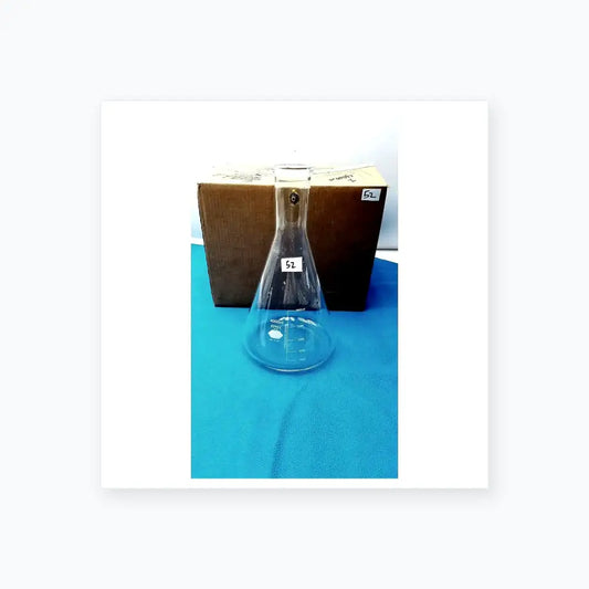 Kimax Kimble Filter Flask Heavy Duty Glass USA Vintage Labware No. 27065 4000mL Laboratory Glassware, second-hand product photo 1