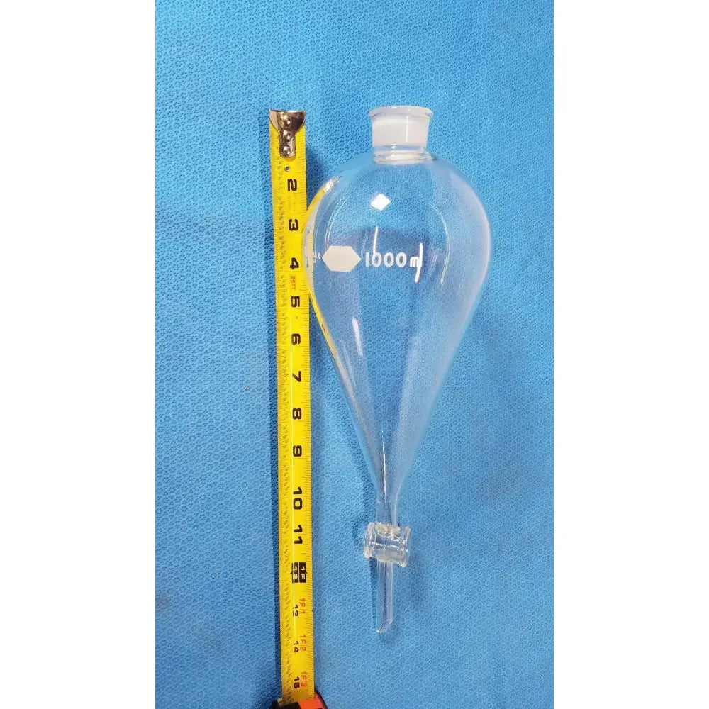 Kimax Kimble Separatory Funnel, 1000 mL, Glass, Heavy-Duty Laboratory Ware Separatory Funnel, second-hand product photo 5