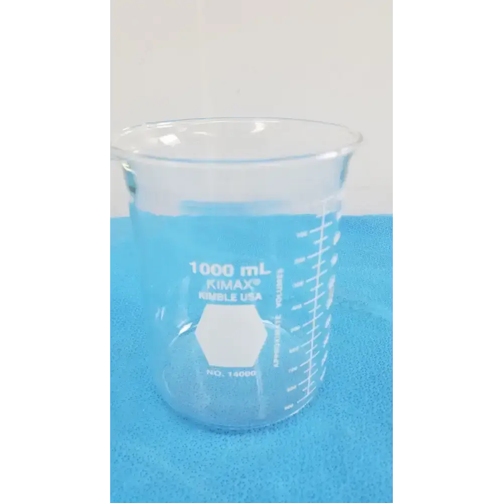 KIMAX KIMBLE USA 1000 ML Glassware Beaker NO 14000 Laboratory Glassware, second-hand product photo 1