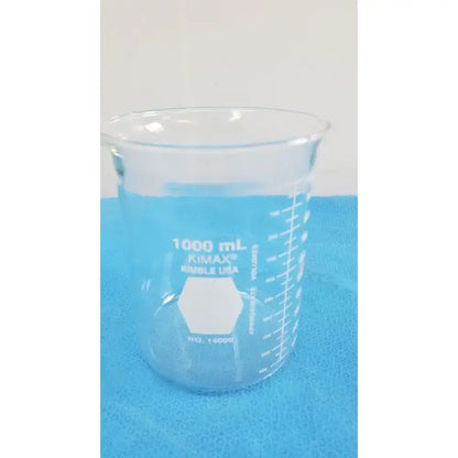 KIMAX KIMBLE USA 1000 ML Glassware Beaker NO 14000 Laboratory Glassware, second-hand product photo 1