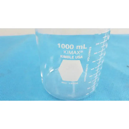 KIMAX KIMBLE USA NO 14000 1000 ML Glassware Beaker Laboratory Glassware, second-hand product photo 2