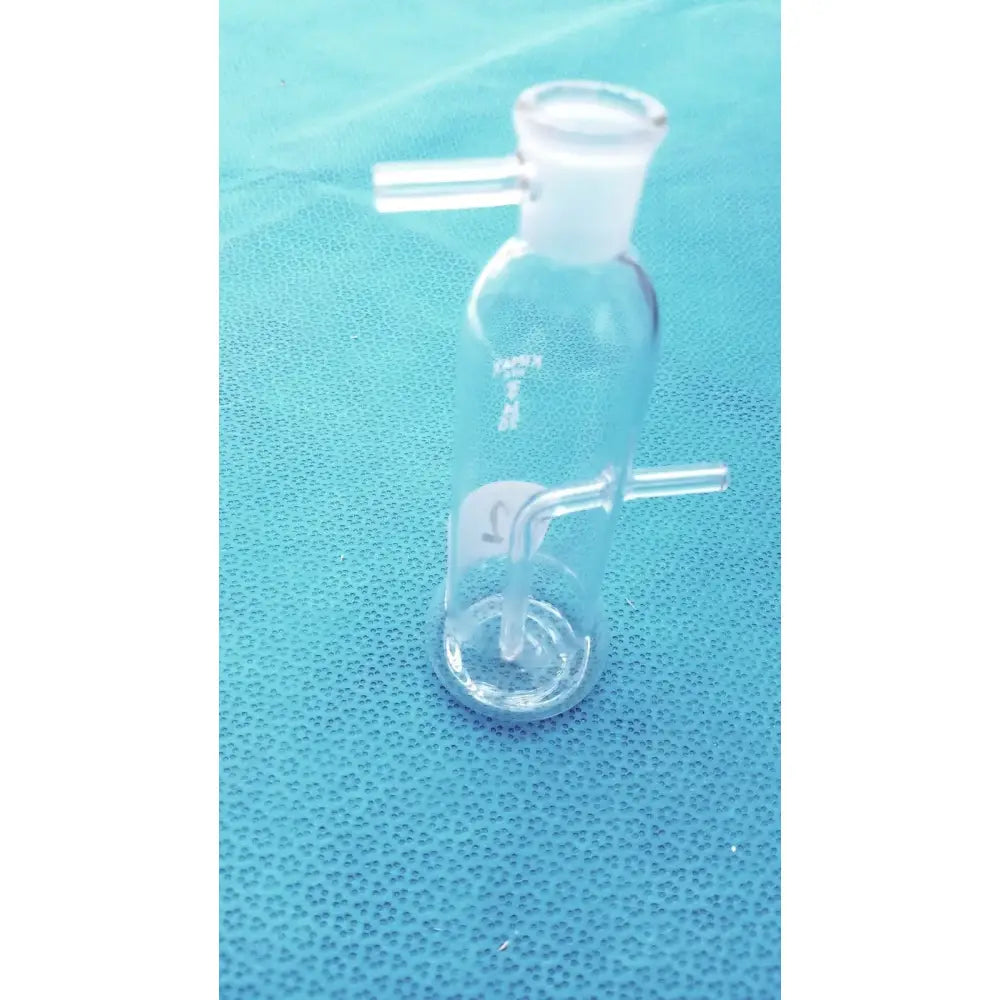 Kimax Lab Gas Absorption Bulb Flask CO2 Washing with Side Tubes Laboratory Glassware, second-hand product photo 4