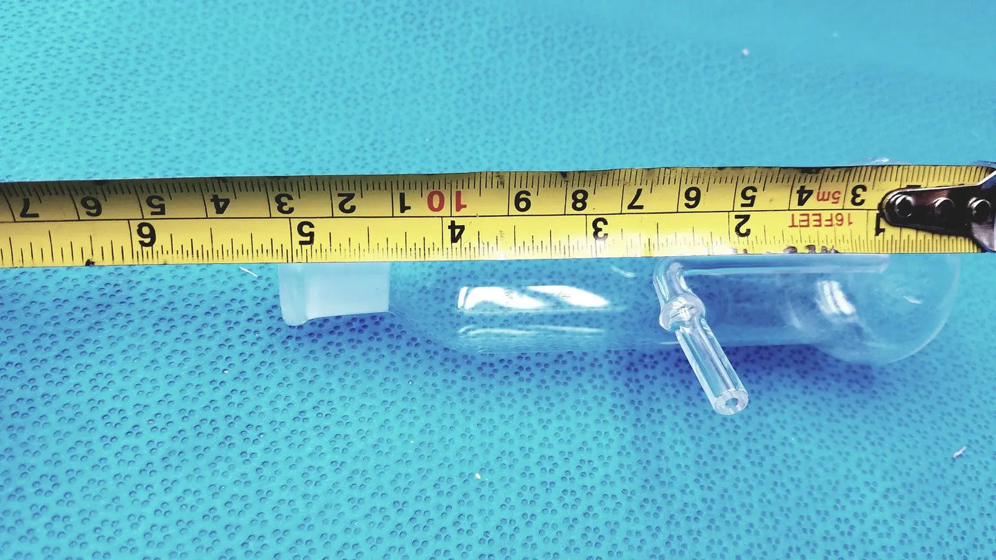 Kimax Lab Gas Absorption Bulb Flask CO2 Washing with Side Tubes Laboratory Glassware, second-hand product photo 2