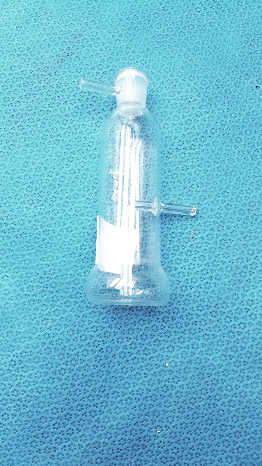 Kimax Lab Gas Absorption Bulb Flask CO2 Washing with Side Tubes Laboratory Glassware, second-hand product photo 7