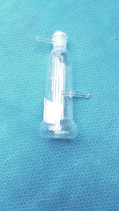 Kimax Lab Gas Absorption Bulb Flask CO2 Washing with Side Tubes Laboratory Glassware, second-hand product photo 7