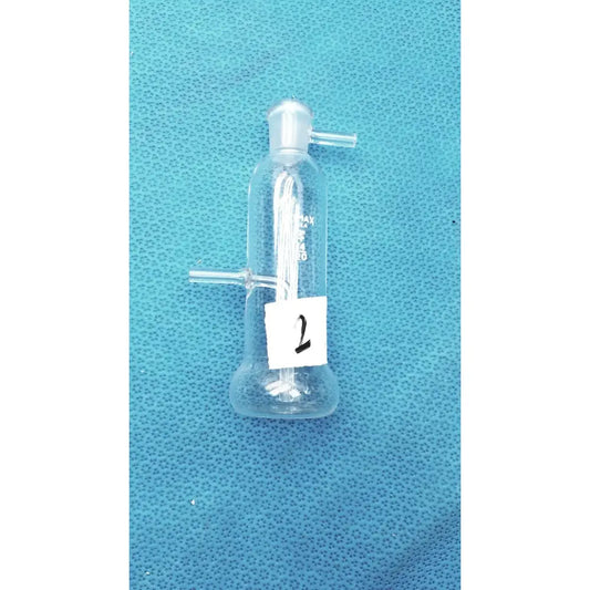 Reuse Medical Kimax Stetser-Norton Absorption Bulb Borosilicate Glass Lab Gas Apparatus Lab Flasks, second-hand product photo 1