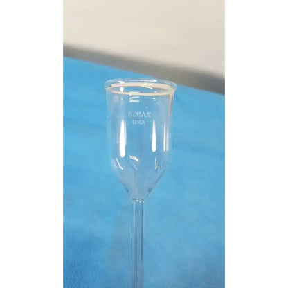 Kimax Tiny Thistle Tube Funnel – Small Borosilicate Glass Labware Equipment Laboratory Glassware, second-hand product photo 4