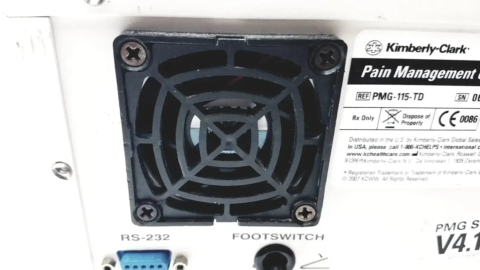 Kimberly Clark PMG-115-TD Advanced Pain Management Generator - Untested Pain Management Generator, as-is (for parts) product photo 7