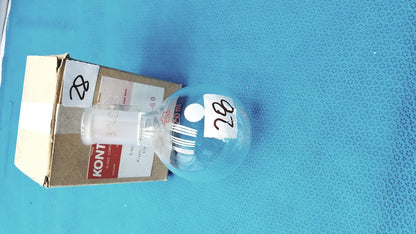Kontes KIMBLE KONTES 500mL Round Bottom Flask – 14/20 Single Neck, Heavy Wall Glass Laboratory Flask, second-hand product photo 1