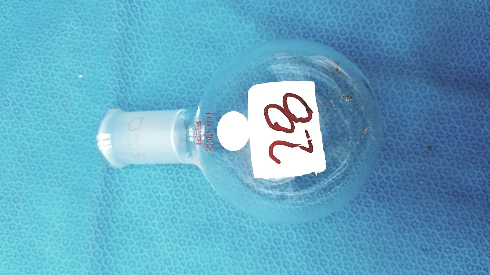 Kontes KIMBLE KONTES 500mL Round Bottom Flask – 14/20 Single Neck, Heavy Wall Glass Laboratory Flask, second-hand product photo 3
