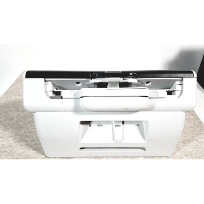 White plastic kodak alaris s2070 high speed document passthrough scanner with black top and visible internal components