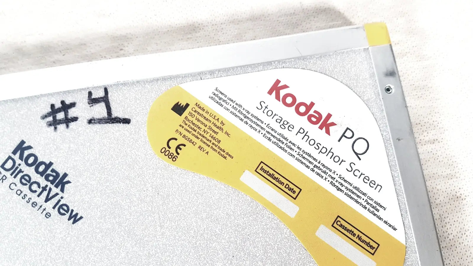Kodak DirectView CR Cassette Kodak PQ Storage Phosphor Screen CR Cassette, second-hand product photo 10