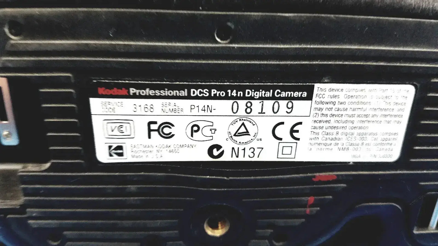 Kodak Professional DCS Pro 14n Digital Camera Digital Camera, as-is (for parts) product photo 13