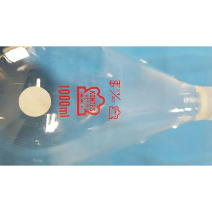 KONTES 1000mL Round-Bottom Flask – 24/40 Quickfit Joint Laboratory Glassware, second-hand product photo 2