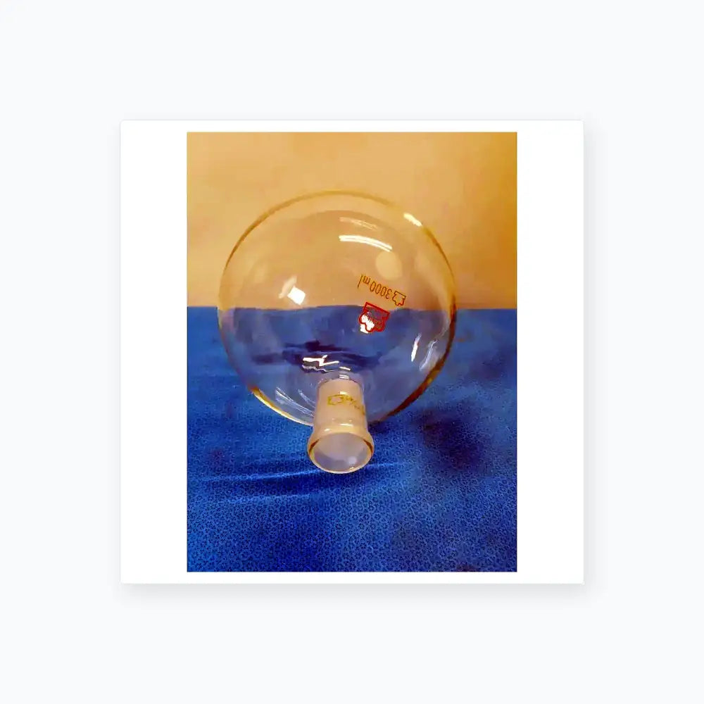 Kontes 3000 mL Round Bottom Glass Flask – Borosilicate Laboratory Round Bottom Flask, second-hand product photo 9