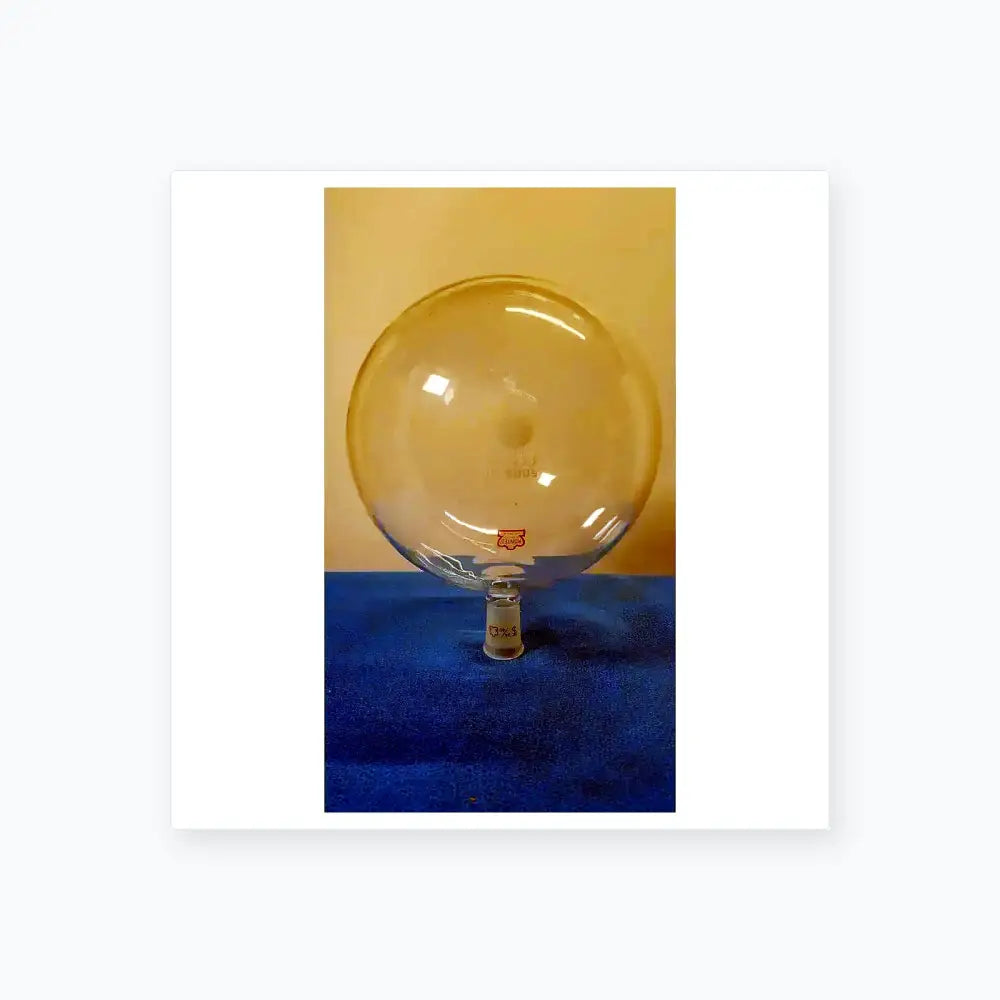 Kontes 3000 mL Round Bottom Glass Flask – Borosilicate Laboratory Ware Round Bottom Flask, second-hand product photo 1
