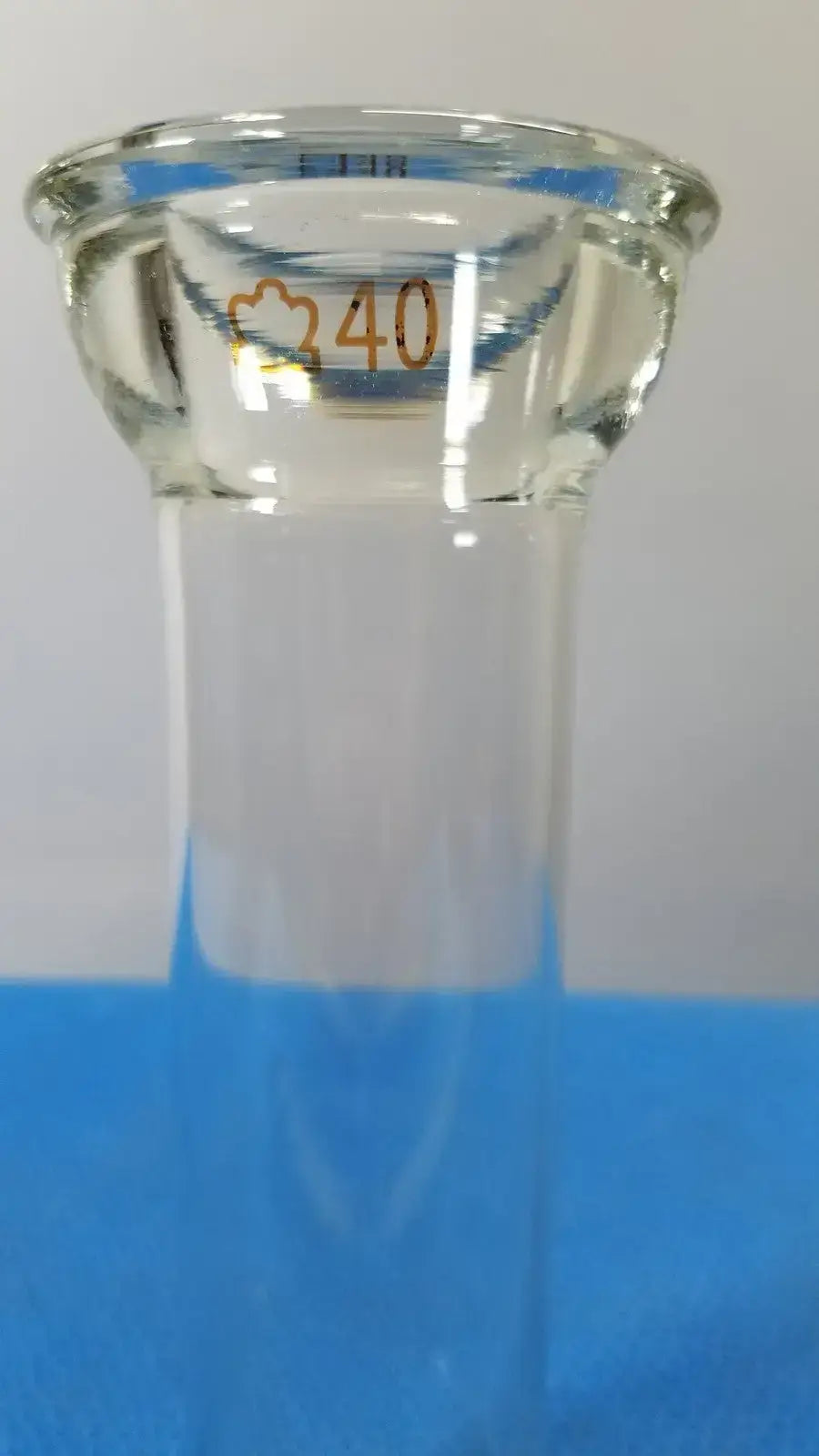 KONTES 40mL Laboratory Glass Low Form Measuring Cylinder, Round Bottom Graduated Cylinder, second-hand product photo 6