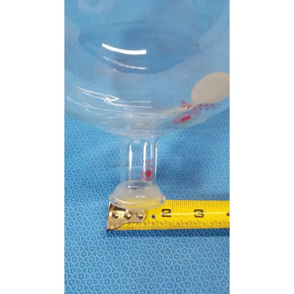 PYREX Kontes 5000 mL Glass Flask, Round Bottom, 35/25 Spherical Joint, Ball & Socket Laboratory Glassware, second-hand product photo 3