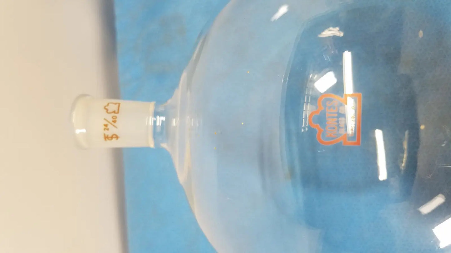 Kontes 5000 mL Single Neck Round Bottom Flask – 24/40 Outer Joint Round Bottom Flask, second-hand product photo 3