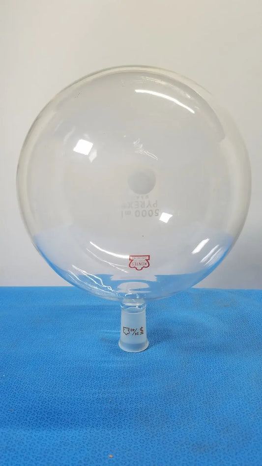 Kontes 5000 mL Single Neck Round Bottom Flask – 24/40 Outer Joint Round Bottom Flask, second-hand product photo 1
