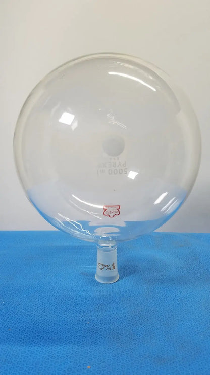 Kontes 5000 mL Single Neck Round Bottom Flask – 24/40 Outer Joint Round Bottom Flask, second-hand product photo 1