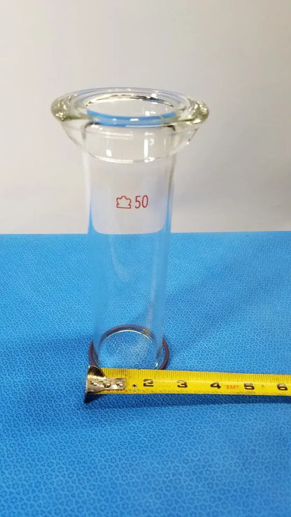 KONTES 50mm Laboratory Glass Adapter Cylinder Pyrex Borosilicate Glass Laboratory Glassware Adapter, second-hand product photo 4