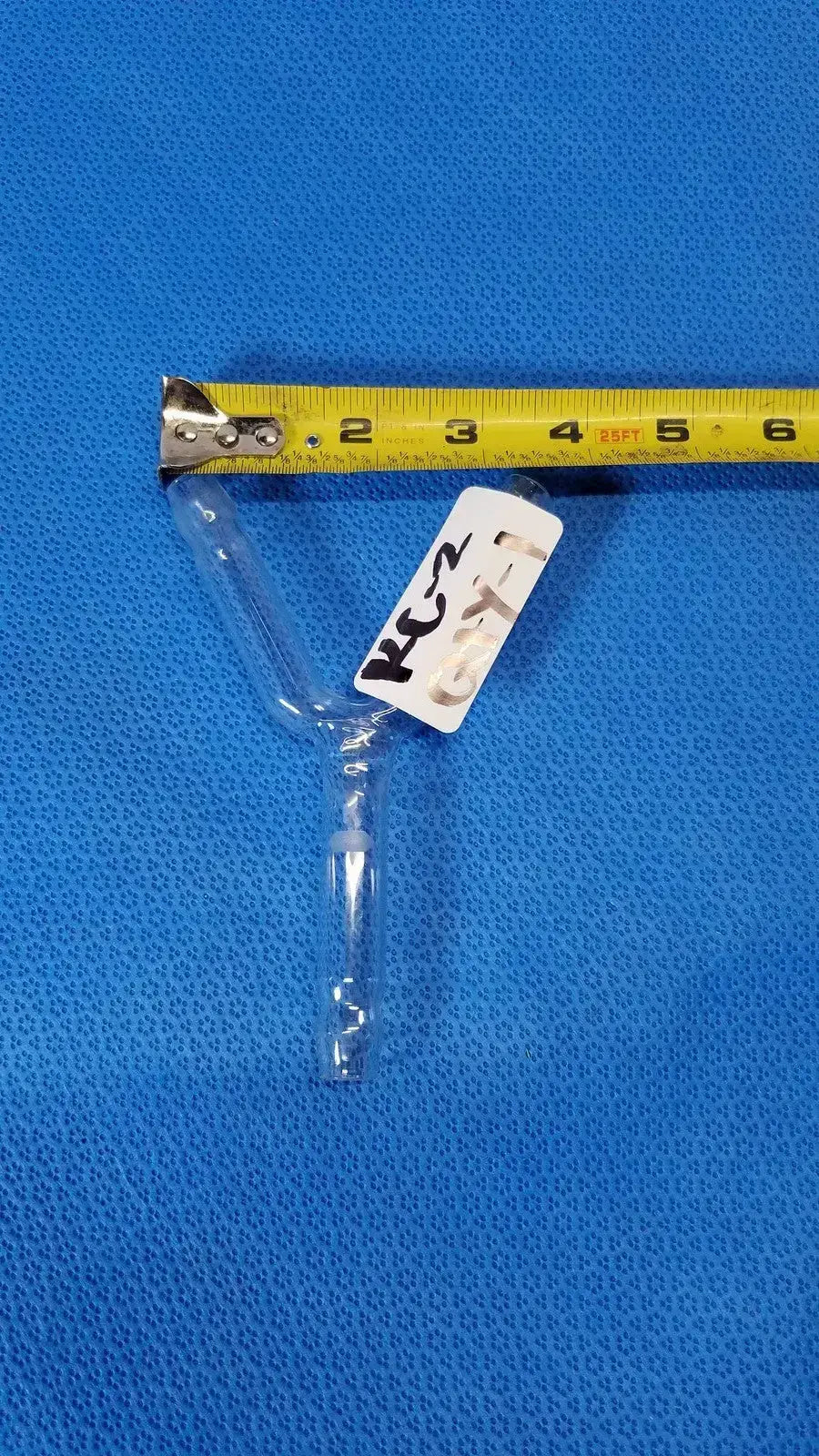 KONTES Glass Y-Shaped Barbed Hose Connector – Laboratory Glassware Adapter Laboratory Glassware Adapter, second-hand product photo 4
