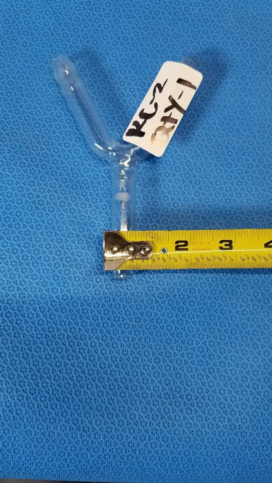 KONTES Glass Y-Shaped Barbed Hose Connector – Laboratory Glassware Adapter Laboratory Glassware Adapter, second-hand product photo 3