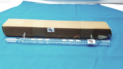 Kontes Graham Coil Condenser 24/40 Joints 300 mm Jacket 475 mm OAL Lab Glass USA Laboratory Glass Condenser, second-hand product photo 5