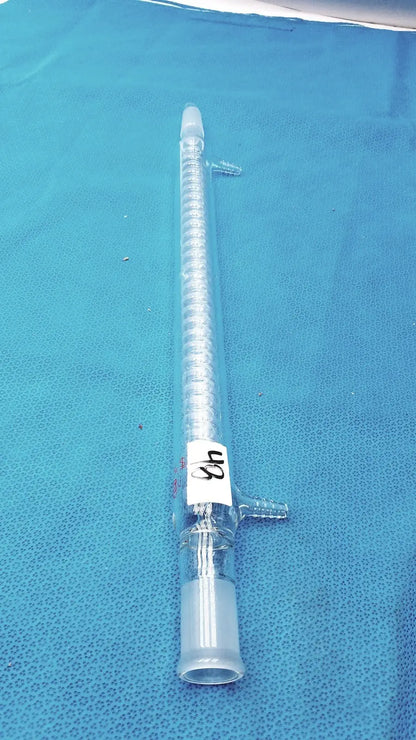 Kontes Graham Coil Condenser 24/40 Joints 300 mm Jacket 475 mm OAL Lab Glass USA Laboratory Glass Condenser, second-hand product photo 13