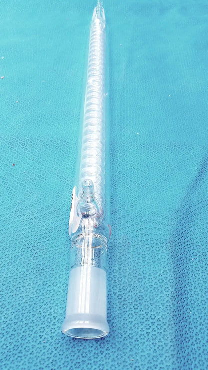 Kontes Graham Coil Condenser 24/40 Joints 300 mm Jacket 475 mm OAL Lab Glass USA Laboratory Glass Condenser, second-hand product photo 11