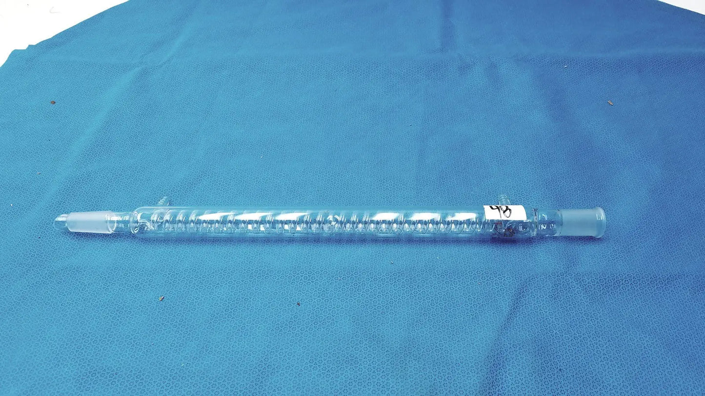 Kontes Graham Coil Condenser 24/40 Joints 300 mm Jacket 475 mm OAL Lab Glass USA Laboratory Glass Condenser, second-hand product photo 21