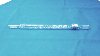 Kontes Graham Coil Condenser 24/40 Joints 300 mm Jacket 475 mm OAL Lab Glass USA Laboratory Glass Condenser, second-hand product photo 8